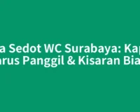 Jasa Sedot WC Surabaya: Kapan Harus Panggil & Kisaran Biaya
