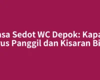 Jasa Sedot WC Depok: Kapan Harus Panggil dan Kisaran Biaya