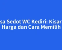 Jasa Sedot WC Kediri: Kisaran Harga dan Cara Memilih