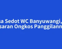 Jasa Sedot WC Banyuwangi, Ini Kisaran Ongkos Panggilannya