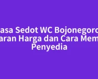 Jasa Sedot WC Bojonegoro: Kisaran Harga dan Cara Memilih Penyedia