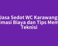 Jasa Sedot WC Karawang: Estimasi Biaya dan Tips Memilih Teknisi