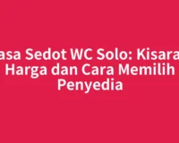 Jasa Sedot WC Solo: Kisaran Harga dan Cara Memilih Penyedia