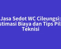 Jasa Sedot WC Cileungsi: Estimasi Biaya dan Tips Pilih Teknisi