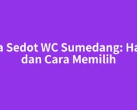 Jasa Sedot WC Sumedang: Harga dan Cara Memilih