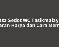 Jasa Sedot WC Tasikmalaya: Kisaran Harga dan Cara Memilih